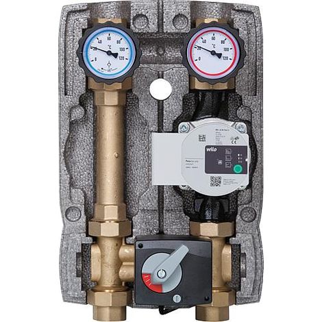 Kit circuit de chauffage Easyflow DN25(1"), 4 voies, servmoteur, Wilo Para 25/6