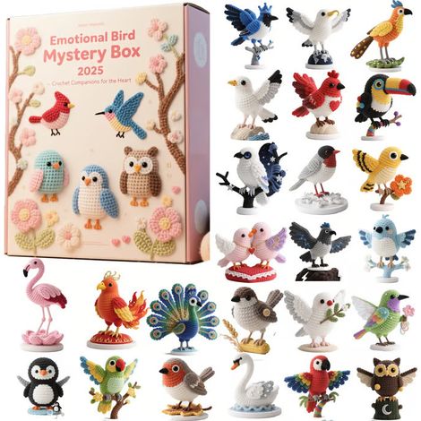 Emotional Bird Mystery Box Blind Box Christmas Advent Calendar - Pattern -