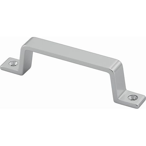 Empuñadura  420  A.27mm  L.110mm  B.13mm  Aluminio  anodizado  plateado  Agujeros  2  HERMETA (1/2)
