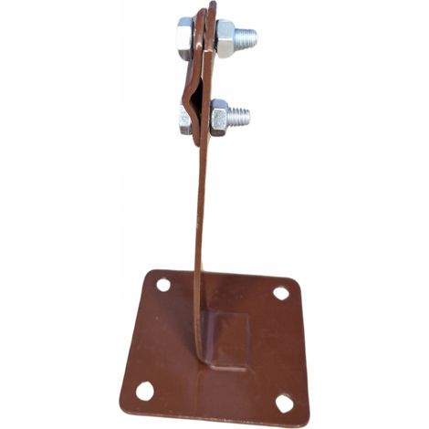 Dachhalterung mit Platte für Kabel H -130 mm. ZS braun (1/4)