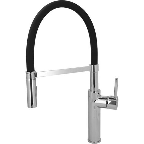 Monomando Fregadero Flexible Con Soporte Grifo Flexible Chorro Aireado, Chorro Rociado. Grifo Cocina, Grifo Alto,Grifo Fregadero (1/5)