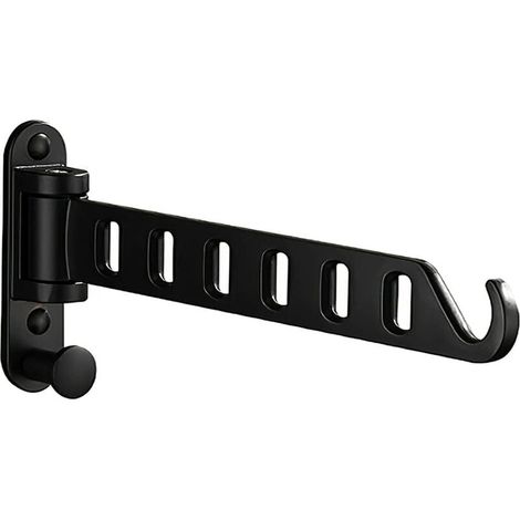 Perchero de pared plegable con gancho para lavandería, dormitorio, baño y balcón. (1/5)