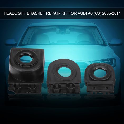 Trousse de réparation fixation projecteur auto A6 (C6) 2005-2011 gauche (1/5)