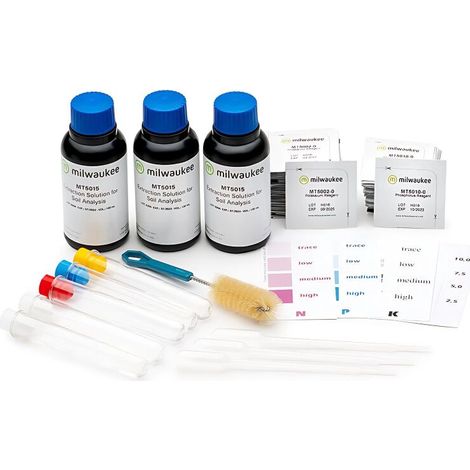Milwaukee NPK Soil Test Kit Bodenanalyse Nährstofftester Bodentest (1/2)