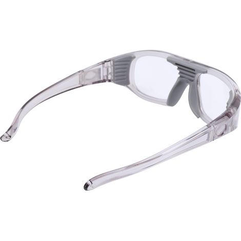 Lunettes de protection sport résistantes aux impacts, monture ajustable en polycarbonate (couleur grise)