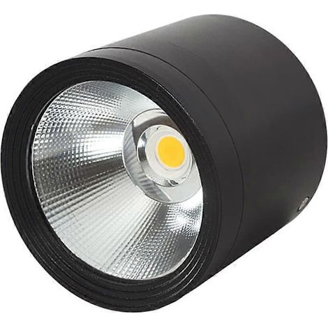 Aufputz-LED-Einbauleuchte 7W/12W/18W, wasserdichter Flachstrahler für die Decke, schwarze Aluminium-Öffnungsform