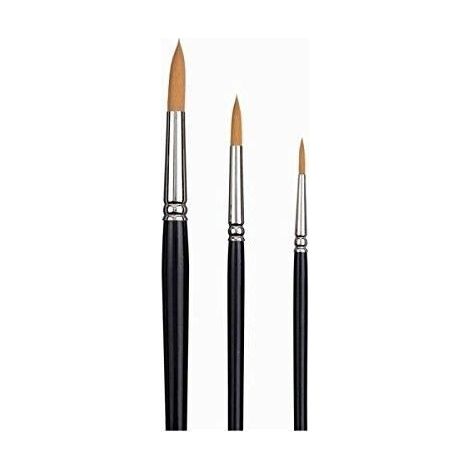 Pinceaux Aquarelle - TALENS - Van Gogh - Set de 3 - Poils en polyester Toray - Manche court