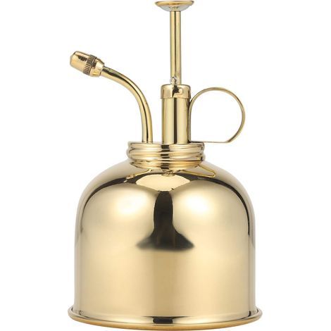 Retro-Gießkanne aus Messing, 300 ml, Vintage-Stil, aus Kupfer, für Gartenarbeit, Blumen, Pflanzen, Anbau und Bastelarbeiten. (1/5)