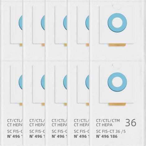 Sacs filtrants pour aspirateur - Lot de 8 - Compatibles avec Festool CT 36 / CTM 36 E / CTL 36 E (1/4)