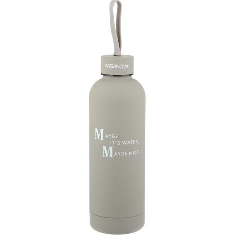 KASANOVA Bottiglia termica 500 ml scritta grigia (1/4)