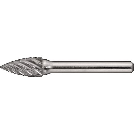 Frässtift SPG Special Steel D.8mm Kopf-L.20mm Schaft-D.6mm HM Verz.Kreuz TECWERK