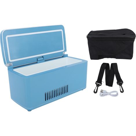 Mini réfrigérateur de voyage rechargeable pour insuline, boîte isotherme portable avec poignée, constant température pour médicaments (1/5)
