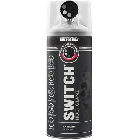 Rust-Oleum Sprühlack Switch 400 ml anthrazit hochglanz Lackspray (1/2)