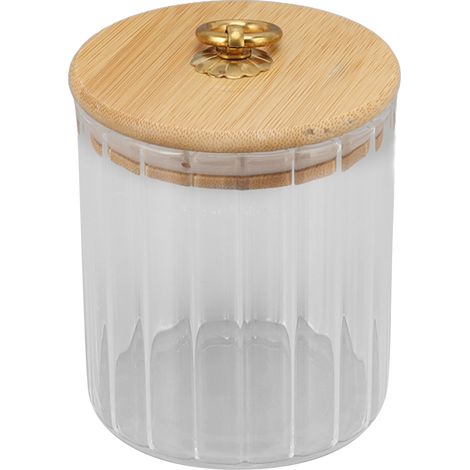 Bocal de conservation en verre transparent, étanche à l'humidité, avec couvercle hermétique, pour thé, café, sucre, fruits secs, 500 ml (1/5)