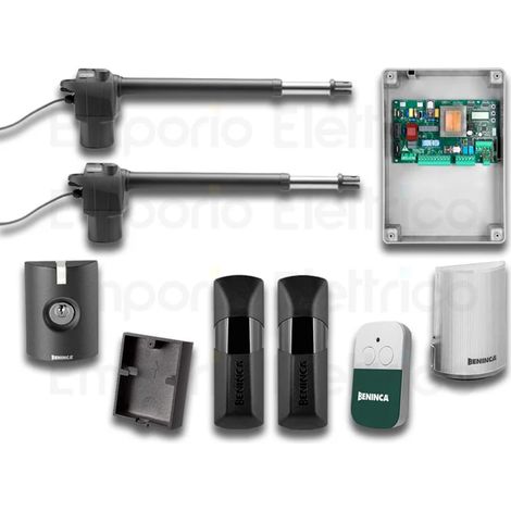 beninca kit d'automatisation pour portails battants 230v kbill30m.nf 4b 1tx happy 9598187