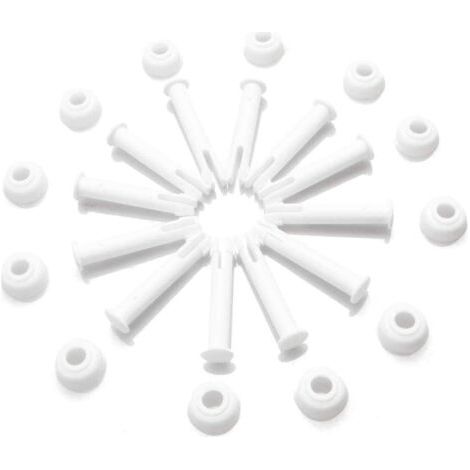 QORVA-Joint Pins & Joints (12 pcs) pour Intex Round Metal Frame Pools Pièces de Rechange, Intexpool Replacement Spare Parts (6cm / 2.36in)-