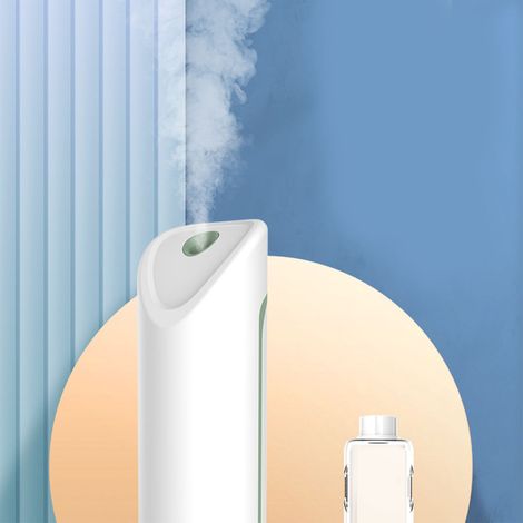 Difusor de aromaterapia automático, dispositivo de fragancia, control de olores, purificación de aire para el hogar, hotel y baño, material ABS+PP, 5V 500mAh (1/5)