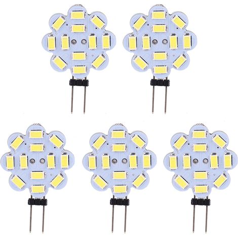 G4 Ampoule Led 3 W 12 V 5730 SMD Blanc 180 Lm Angle 180° Durée De Vie 50000 H Pour Éclairage Intérieur 5 Pièces (1/5)