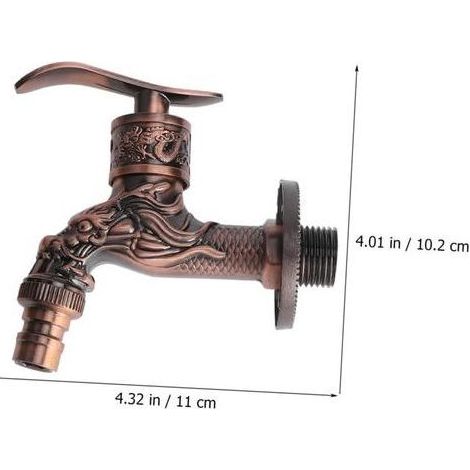 Robinet d'évier rétro, robinet décoratif pour cuisine et salle de bain, aérateur, installation facile et design durable. (1/4)