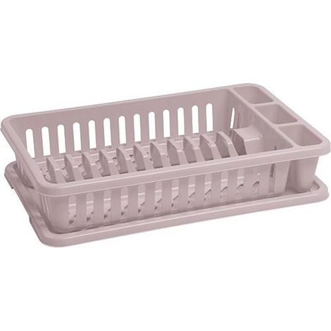 Égouttoir Curver® 176008, pour vaisselle de cuisine, beige Lux, 42x26,5x8,8 cm