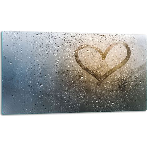 Tagliere della lastra di vetro 52x30 cuore (1/5)