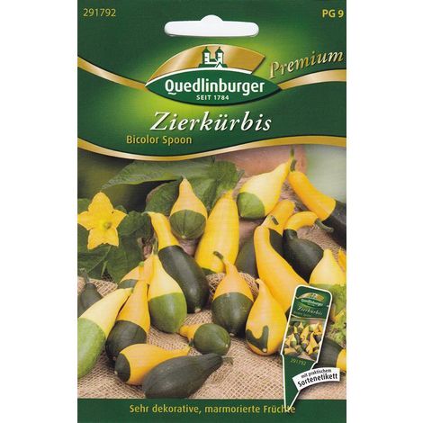 Quedlinburger Zierkürbis Bicolor Spoon - Blumensamen (1/2)