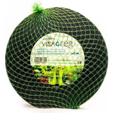 Tubería Textil Exudante Malla Verde Especial Jardinería 100m