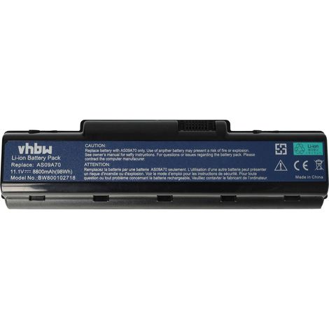 vhbw Akku kompatibel mit Acer Aspire 5732Z-4598, 5732Z-433G25Mn, 5732Z-443G25Mn, 5732Z-443G32Mn, 5732Z-444G32Mn Notebook (8800 mAh, 11,1 V, Li-Ion) (1/5)