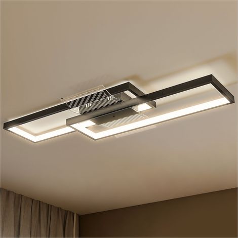 Plafonnier LED rectangulaire 43W 4600lm télécommandé 70 x 30cm (1/5)