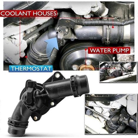 Ensemble thermostat de liquide de refroidissement moteur pour climatisation automobile E46 E60 11537509227 (1/4)