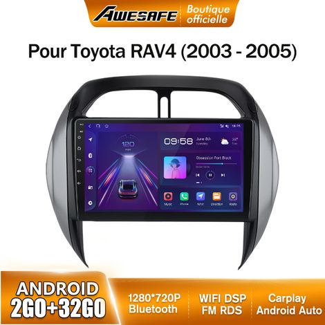 AWESAFE Autoradio Android 13 2Go+32Go pour Toyota RAV4 (2003-2005) 9'' Écran Tactile avec Carplay GPS Bluetooth Android Auto (1/5)