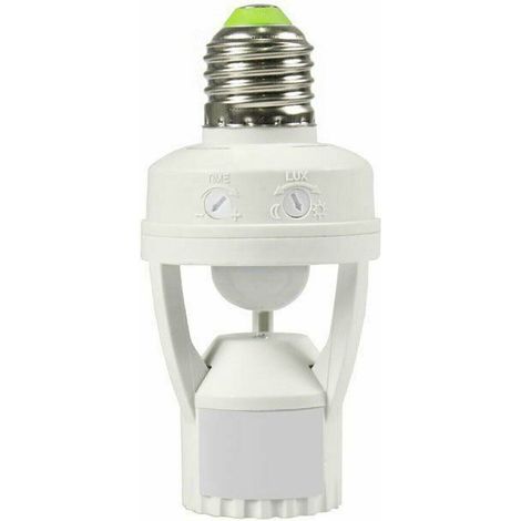 Portalampada E27 con sensore di movimento 360 rilevatore presenza per lampadine (1/5)