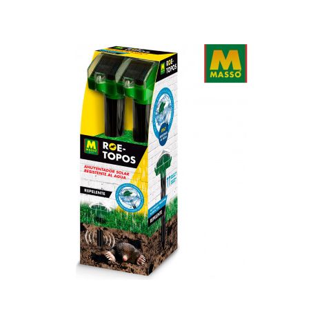 Répulsif anti-taupes solaire imperméable (pack de 2 unités) Roe 231644 Massó