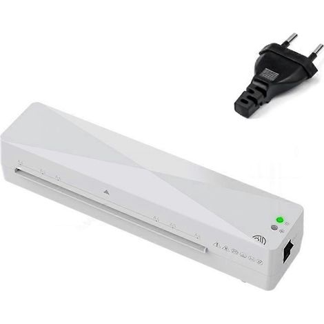 Ponceuse à chaud A4 pour plastification rapide, préchauffage 2 minutes, usage domestique école bureau, machine de laminage EU. (1/4)