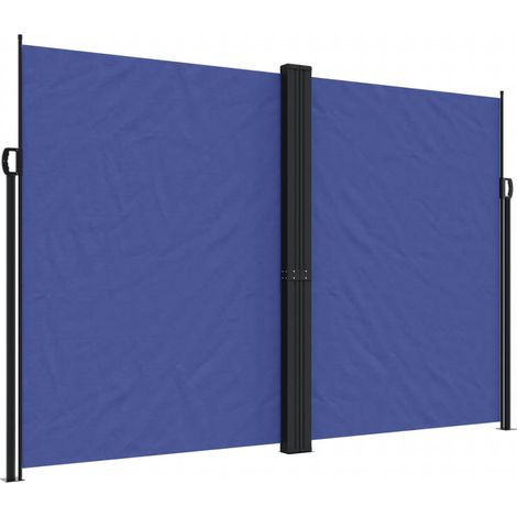 Maison Exclusive - Seitenmarkise Ausziehbar Blau 220x600 cm