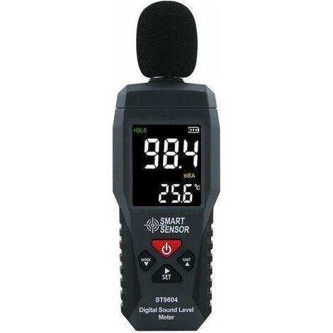 Enregistreur de Niveau Sonore Testeur du Bruit Sonomètre Audionumérique Sonomètre 30-130dB Luxmètre (1/5)
