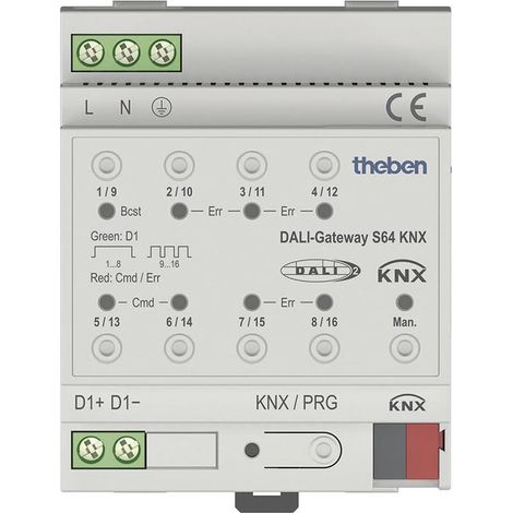 Theben Variador DALI-KNX control 64 luminarias DALI
