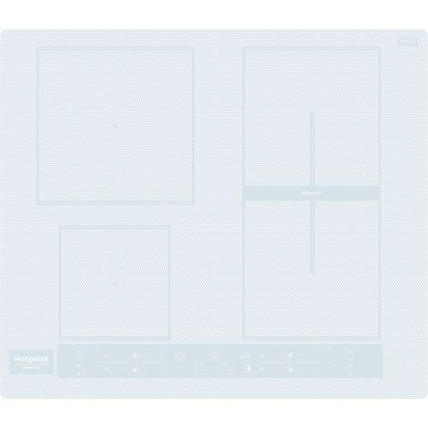 Hotpoint Ariston Piano cottura a induzione HB 8460B NE/W. Colore del prodotto: Bianco, Posizionamento dell'apparecchio: Da incasso, Dimensione della larghezza del piano cottura: 59 cm... - HB8460BNE/W