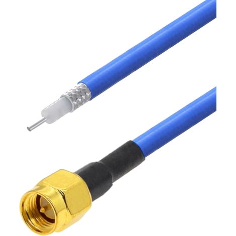 Cable flexible RG402 SemiFlex de 25 cm con conector SMA para soldar