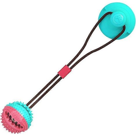 Jouet à mâcher et à mordiller pour chiens, balle à tirer en silicone avec ventouse, brosse à dents intelligente pour chiots et chats