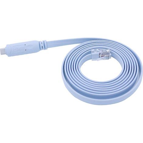 Câble console USB-C, 1,8 m, spécialement conçu pour les ordinateurs avec interface USB-C (RJ45 8C8P). (1/4)