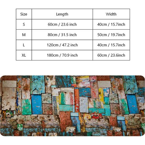 Tapis de porte antidérapant en polyester, tapis de sol pour salle de bain, salon, table de chevet (XL) (1/5)