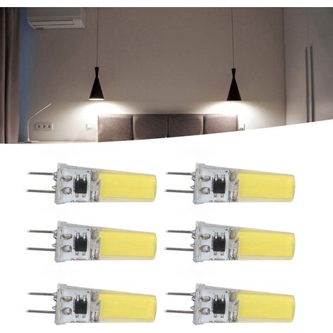 Ampoule G8, ampoule COB 5 W, dimmable, compatible avec les suspensions, les plafonniers, les appliques murales et les lampes de table. Disponible en 6 couleurs. Blanc froid. (1/5)