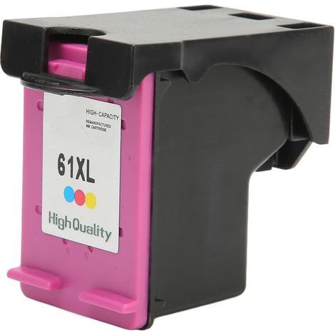 Cartouches d'encre 61XL haute performance pour imprimantes HP Envy 4500, Deskjet 1000, 1056, 1510, 1512, 1010 - Chip optimisé - Couleur (1/5)
