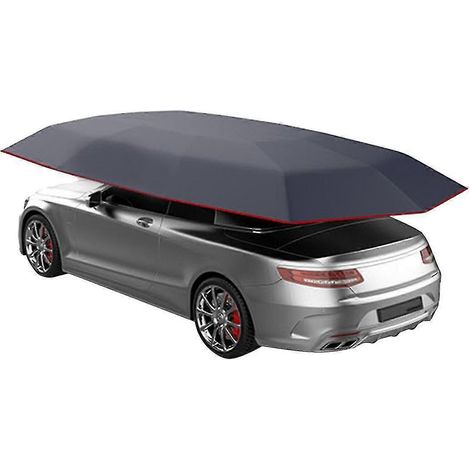 Toile pour tente pare-soleil de voiture, protection UV, 4,2 x 2,1 mètres, bleue. (1/5)
