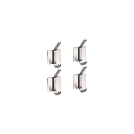 Set mit 4 selbstklebenden Haken, wasserfest und rostfrei, aus Edelstahl, für Zuhause und Büro, selbstklebende Kleiderhaken (1/5)