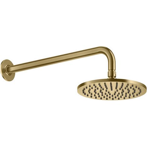 Gessi Inciso Antikalk-Kopfbrause D200 mm, mit Gelenk und Wandarm