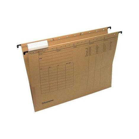 SOENNECKEN Hängetasche Soennecken DIN A4 230g/m² Natronkarton natronbraun 25 St./Pack. (1/3)