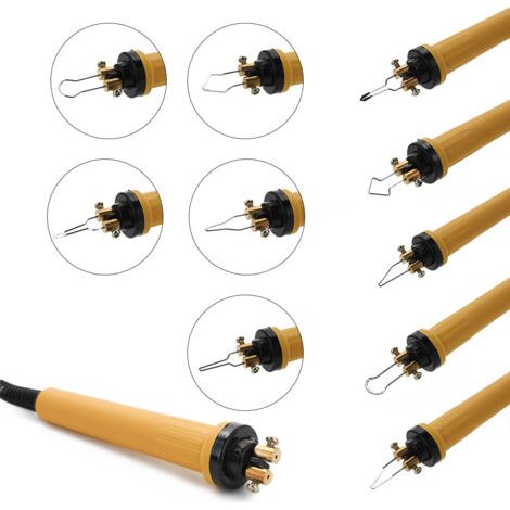 Mango portátil aislado, soldador ligero, herramienta de pirograbado antideslizante, accesorio para máquina de tallado de madera (1/4)