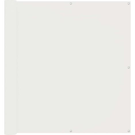 Balcony Screen White 110 x 800 cm Oxford Fabric vidaXL